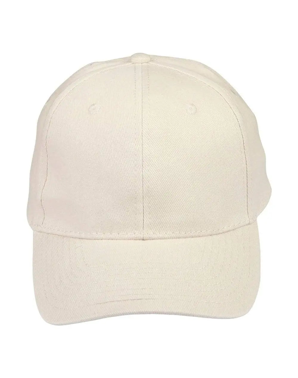 Heavy Brushed Cotton Cap Ch01 Active Wear Winning Spirit Natural One size